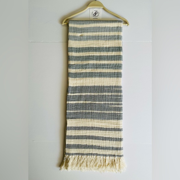 🎁Texteis Penedo Throw Blanket - Ombré Blue Stripe - Picture 2 of 9
